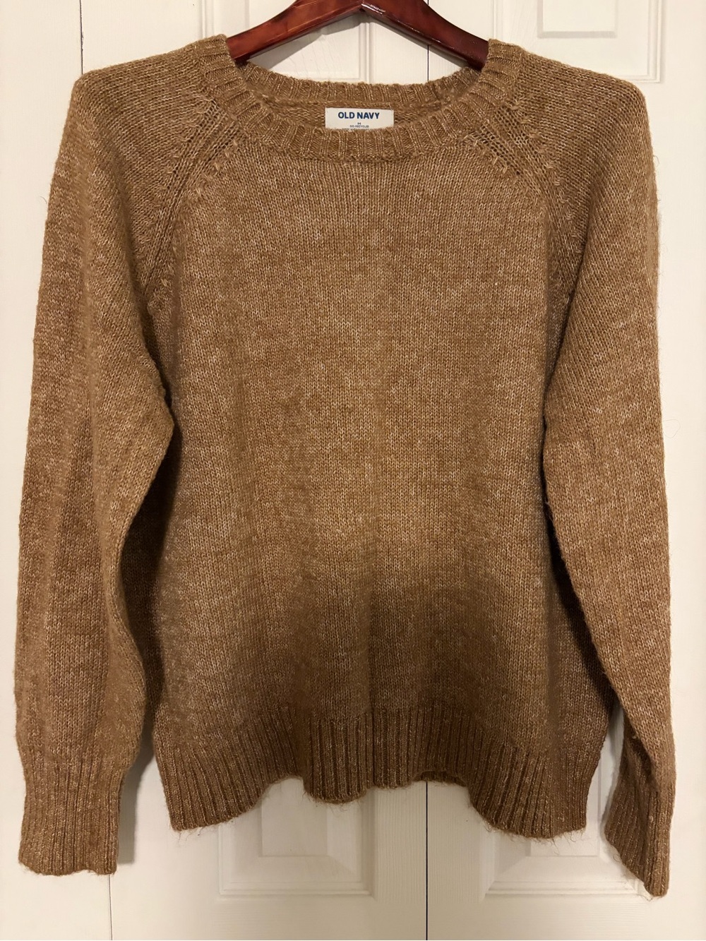 Old Navy Women’s Camel Tan Crewneck Pullover Sweater Size Medium